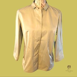 Lafayette 148 New York Modern Blouse Size P